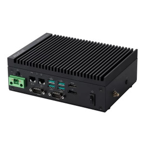 ASUS EBS-S100 Fanless Computer with Intel Atom or N-Series processor, DDR5 SO-DIMM, DP, HDMI, dual-LAN, multiple USB & COM ports, 9-36V DC